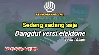 Sedang sedang saja versi elektone || vocal Riska