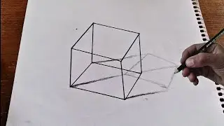 Awesome 3D Cube Drawing 😍 | Artistic Mosvi 