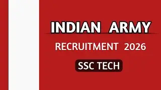Indian Army SSC Tech Recruitment 2026 || Salary 👇 30000+ Application Start's Link Here ⬇️|| Apply 