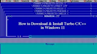 How to Download & Install Turbo C/C++ in Windows 11