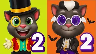 Мой Говорящий Том 2 2020 Волшебное шоу Тома против Хэллоуина 🎃 2025 Присоединяйтесь к вечеринке Т...