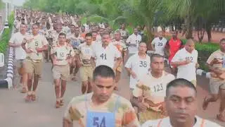 #FitIndia run held at RTC, ITBP Sivagangai, Tamilnadu. #AzadiKaAmritMahotsav #Himveers