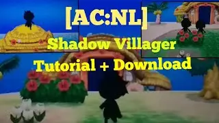 AC:NL - Shadow/Black-Villager Tutorial + Download || Sanchu.