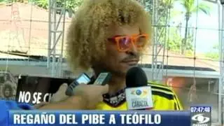 Mensaje de El Pibe a Teo Gutiérrez