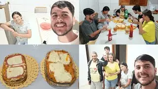 PRIMEIRA LASANHA EM NOSSA CASA + CHAMEI MINHA FAMÍLIA !!! 🤩