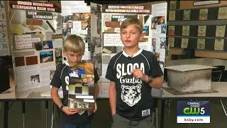 Atascadero boys research fire-safe building materials for science fair project