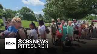 Long lines for waves pools amid extreme heat