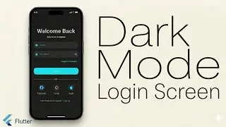 Sleek Dark Mode Login Screen in Flutter | Modern Dark UI Tutorial | The Tech Leaf