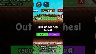 Maxed out the wish fountain in Grow A Garden until it resets again I&rsquo;m not wasting my fairy points!