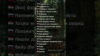 Омузиши забони руси барои навомузон / Руси тоҷики луғат / Русско-Таджикский словар \ #русскийязык