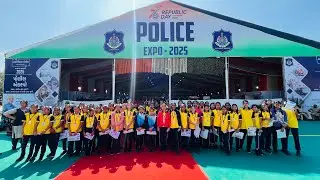 શ્રી ખુ.મ. ગાંધી પ્રાથમિક શાળાના વિદ્યાર્થીઓ POLICE EXPO ની મુલાકાતે.   #vyarapolice #vyara