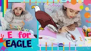 How to color in eagle |Fun and learning activity for toddlers #colors #drawing #eagle #kidslearning