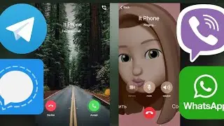 Incoming & Outgoing Call WhatsApp/Signal/Viber/Telegram Samsung Vs iPhone