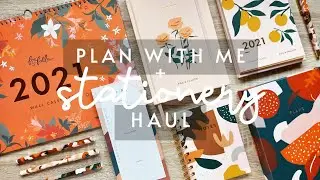 Stationery Haul & Plan With Me | Fox & Fallow Unboxing | *GIVEAWAY*