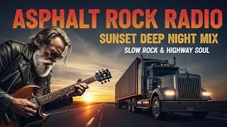 ASPHALT ROCK RADIO – SUNSET DEEP NIGHT MIX | SLOW ROCK & HIGHWAY SOUL | #DeepNightDrive