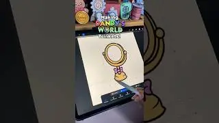 Making Glisten&rsquo;s Trinket! (Vanity Mirror) #cardboardcraft #dandysworld #glisten #toons #trinkets