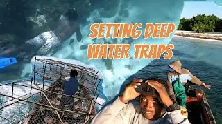 SETTING DEEP WATER TRAPS/SPEARFISHING,SQUID🦑,SNAPPER.CCC ON PEGION ISLAND 🏝