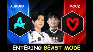 GELO ENTERING BEAST MODE - AURORA VS MOUZ GROUP STAGE BS IV DOTA 2