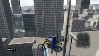Watch dogs Glitches - Bike launch #2 | Fun moment