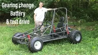 riding the two speed off road go kart
