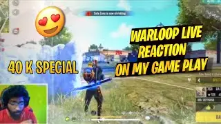 Warloop My Gameplay Live  Reaction 🔥 || 40k Special Video  😍 || TGB RATH OVER POWER GAMEPLAY 💥