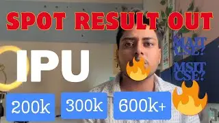 IPU Spot Round Result OUT |MAIT cse 600k |IPU Counseling #pw #ipuniversity #dtu #engineering #btech 