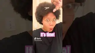 Oh no!! #bigchop #naturalhair #viral#trends#blackgirlmagic#hairstyle #trends #motivation#hair 🙂