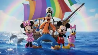🌈🚢 Goofy the Captain’s Magical Ocean Adventure Story For Kids✨🐬