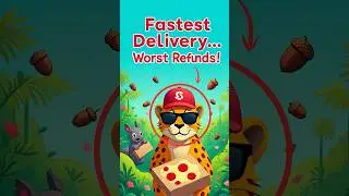 &ldquo;Cheetah Becomes Delivery Driver&hellip; &rdquo; #funnyanimals  #shorts  #junglecomedy