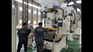 Electric Die height adjustment device for pneumatic power press machine