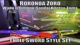 One Piece Proplica - Roronoa Zoro Three Sword Style Set