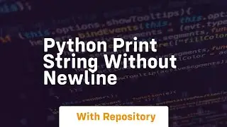 python print string without newline