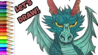 How to Draw a Dragon 🐉 | Epic Step-by-Step Fantasy Drawing Tutorial for Beginners!