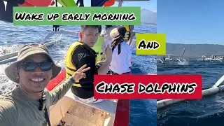 Wake up early morning to CHASE DOLPHIN!!!