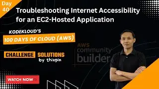 Day 40: Troubleshooting Internet Accessibility for an EC2 | 100 Days of Cloud (AWS)
