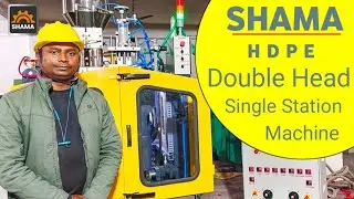 HDPE Double Head Single Station Blow Moulding Machine #doubleheadblowmoulding #blow #moulding #hdpe