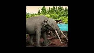 El Gomphotherium #animals #prehistoricplanet #ytshorts #shorts #edit
