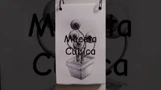 Maceta C&uacute;bica. #art #arte #dibujo #drawing #dibujoalapicero  #dibujoaboligrafo #proceso