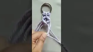 DIY Tutorial Macrame Keychain Diamond #macrame #knot #keychain #macrametutorial #patterns