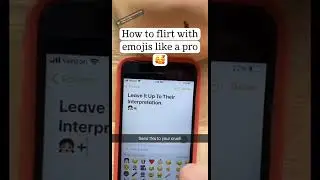How to flirt using emojis 😊 #shorts  #emojichallenge