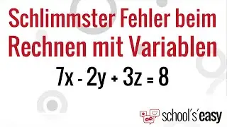 Der gr&ouml;&szlig;te Fehler beim Rechnen mit Variablen
