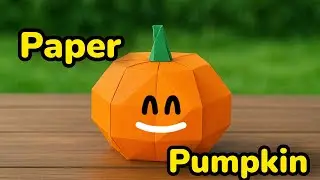Easy origami 3d pumpkin tutorial for Halloween celebrating : paper pumpkin 🎃 ✨️ 