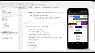 how to set (Implement) tooltip on view in android studio