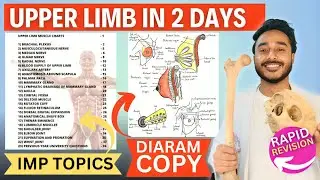 Upper Limb In 3 Days | All Important Topics Of Upper Limb Anatomy | upper limb important topics