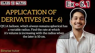 A balloon which is always remains spherical has a variable radius. Find the rate at which