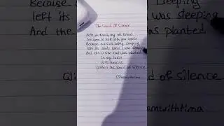 🎧THE SOUND OF SILENCE #learning #learnenglish #singandlearn #explore #handwriting#music #explore