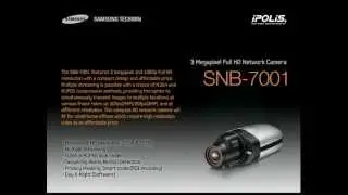 [SNB-7001] 3Megapixel network camera demonstration