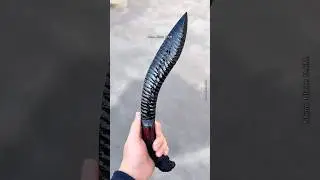 How to make obsidian kukri knife 🖤🖤 #shorts