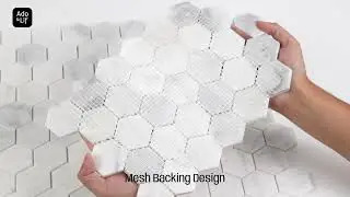 Adolif Orion White Marble Mosaic Tile Honed 2 Inch Hexagon