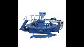 AUTOMATIC ROTARY TYPE PVC/TPR SHOES AIR BLOWING INJECTION MOULDING MACHINE